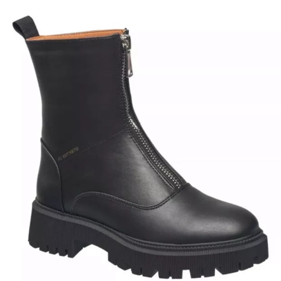 French Connection Women's Julie Front Zipper Boots Women's, black, Size 9 NWOB. - Picture 2 of 12